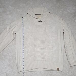 Weatherproof Men's Turtleneck Sweater in Cream